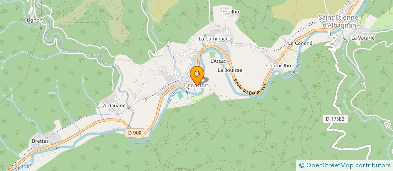 localisation de l'entreprise ASSOCIATION SPORTIVE PREMIANAISE ET STEPHANOISE  PREMIAN