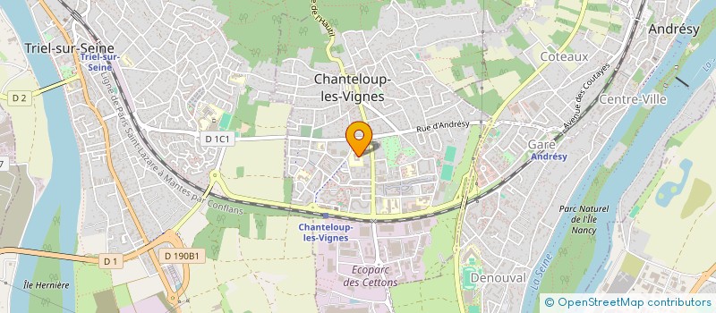 localisation de l'entreprise ASSOCIATION SPORTIVE RENE-CASSIN  CHANTELOUP-LES-VIGNES