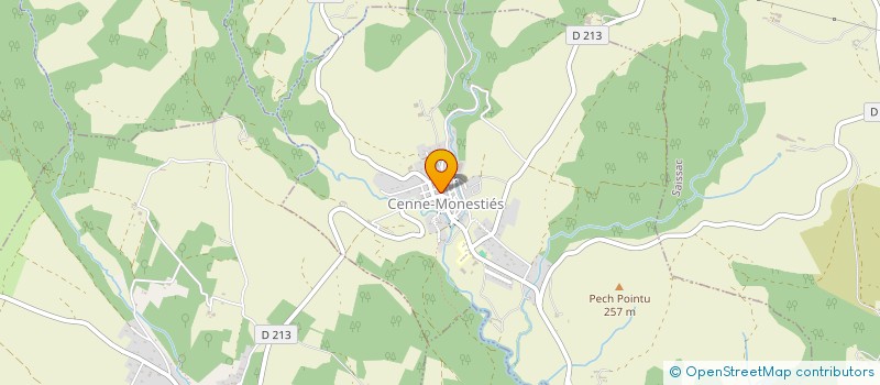 localisation de l'entreprise ASSOCIATION SPORTIVE RESPIRE  CENNE-MONESTIES