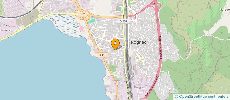 localisation de l'entreprise ASSOCIATION SPORTIVE ROGNAC BASKET  ROGNAC