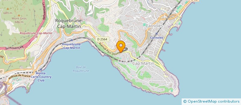 localisation de l'entreprise ASSOCIATION SPORTIVE ROQUEBRUNE à ROQUEBRUNE-CAP-MARTIN