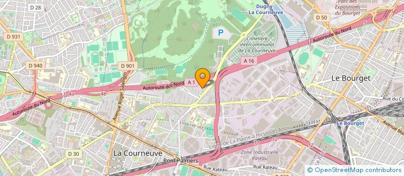 localisation de l'entreprise ASSOCIATION SPORTIVE ROSENBERG (ASR) à LA COURNEUVE