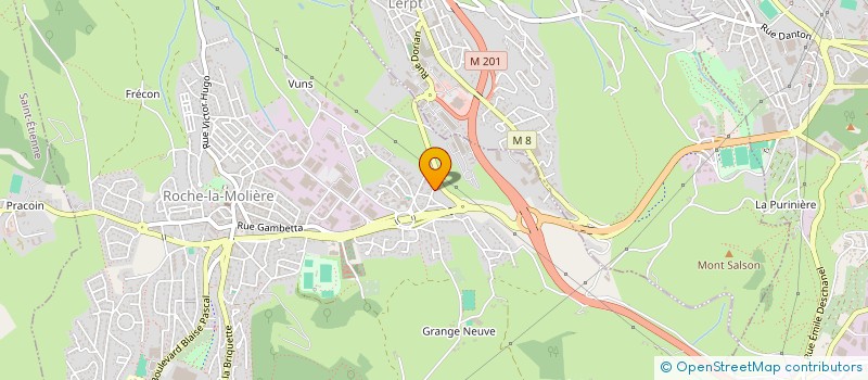 localisation de l'entreprise ASSOCIATION SPORTIVE ROUCHONNE  ROCHE-LA-MOLIERE