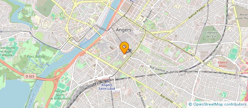 localisation de l'entreprise ASSOCIATION SPORTIVE SAINT-BENOIT  ANGERS