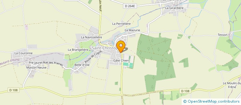 localisation de l'entreprise ASSOCIATION SPORTIVE SAINT CHRISTOPHE D'AUNIS à SAINT-CHRISTOPHE