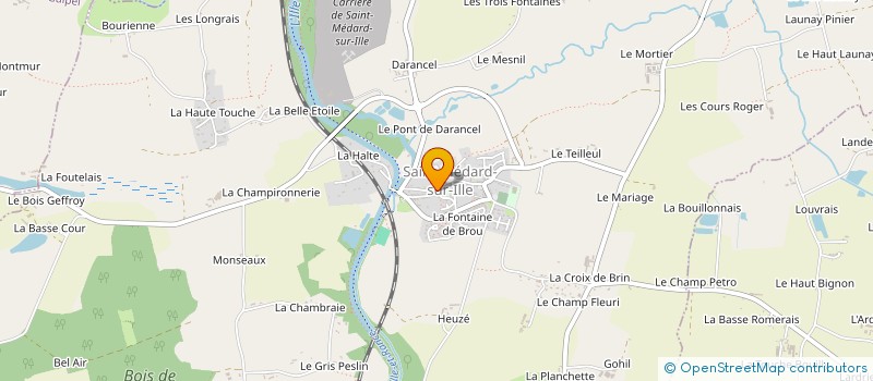 localisation de l'entreprise ASSOCIATION SPORTIVE SAINT HELIER  SAINT-MEDARD-SUR-ILLE