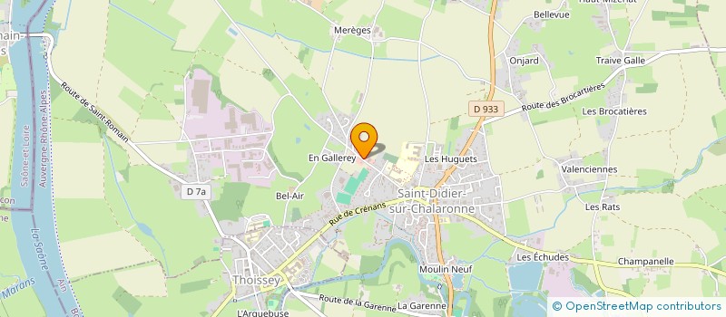 localisation de l'entreprise ASSOCIATION SPORTIVE SAINT JOSEPH à SAINT-DIDIER-SUR-CHALARONNE