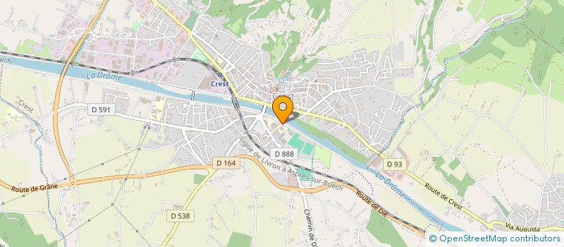 localisation de l'entreprise ASSOCIATION SPORTIVE SAINT-LOUIS  CREST