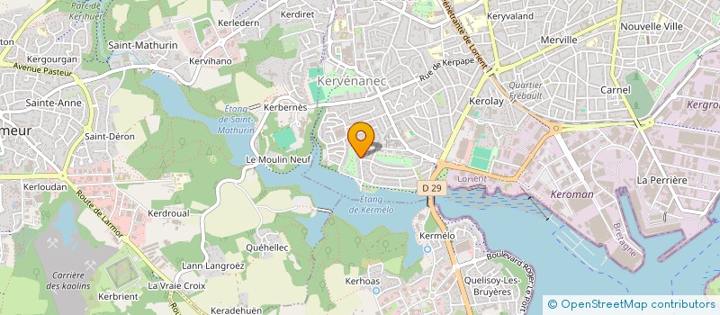 localisation de l'entreprise ASSOCIATION SPORTIVE SAINT LOUIS  LORIENT