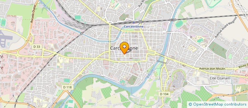 localisation de l'entreprise ASSOCIATION SPORTIVE SAINT LOUIS  CARCASSONNE