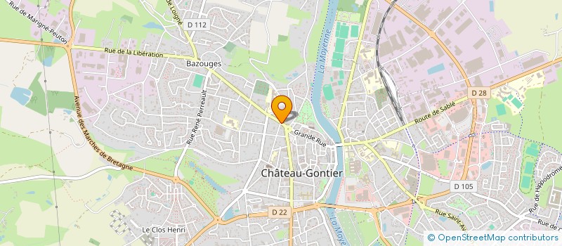 localisation de l'entreprise ASSOCIATION SPORTIVE SAINT-MICHEL  CHATEAU-GONTIER-SUR-MAYENNE