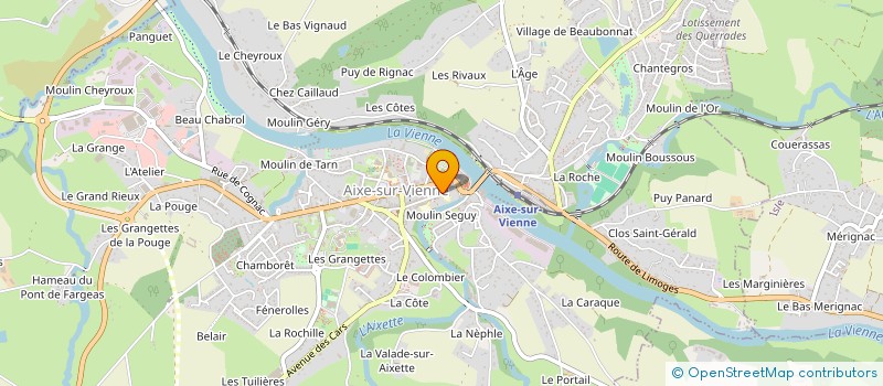 localisation de l'entreprise ASSOCIATION SPORTIVE SAINT SAUVEUR à AIXE-SUR-VIENNE