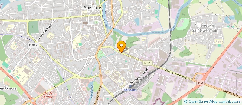 localisation de l'entreprise ASSOCIATION SPORTIVE SAINT VINCENT DE PAUL SOISSONS à SOISSONS