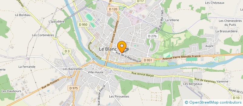 localisation de l'entreprise ASSOCIATION SPORTIVE SAINTE ANNE à LE BLANC