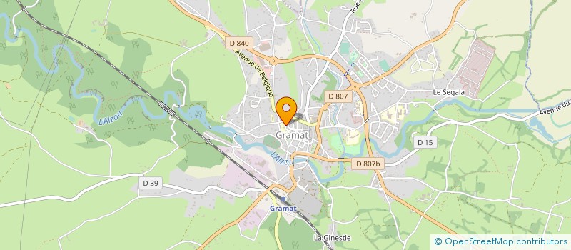 localisation de l'entreprise ASSOCIATION SPORTIVE SAINTE HELENE  GRAMAT