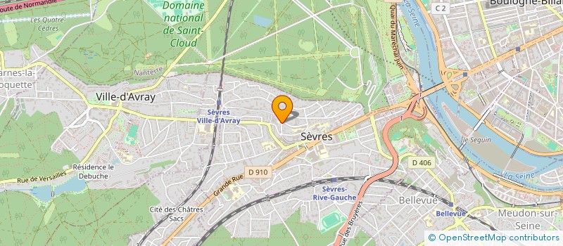 localisation de l'entreprise ASSOCIATION SPORTIVE SAINTE JEANNE D'ARC à SEVRES