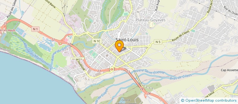 localisation de l'entreprise ASSOCIATION SPORTIVE SAINTE LOUISIENNE à SAINT-LOUIS