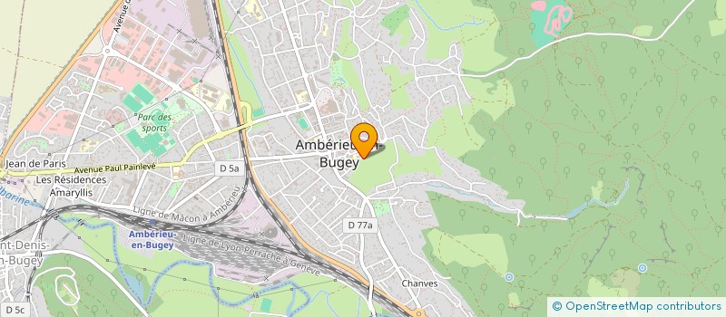 localisation de l'entreprise ASSOCIATION SPORTIVE SAINTE MARIE  AMBERIEU-EN-BUGEY