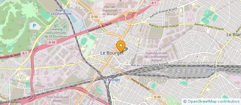 localisation de l'entreprise ASSOCIATION SPORTIVE SAINTE MARIE à LE BOURGET