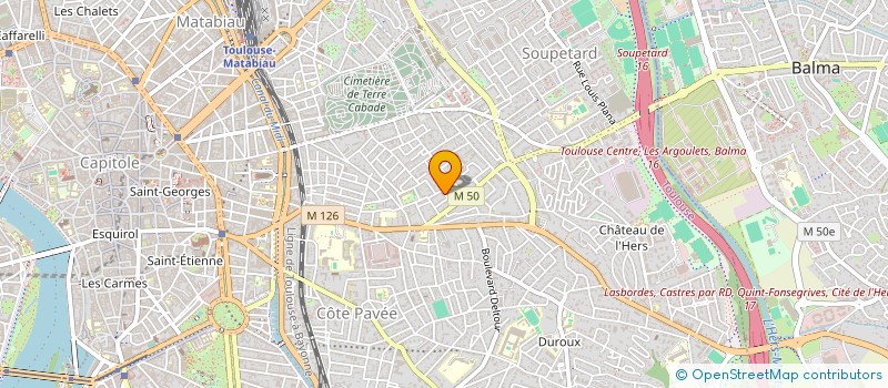 localisation de l'entreprise ASSOCIATION SPORTIVE SAINTE MARIE DES CHAMPS à TOULOUSE