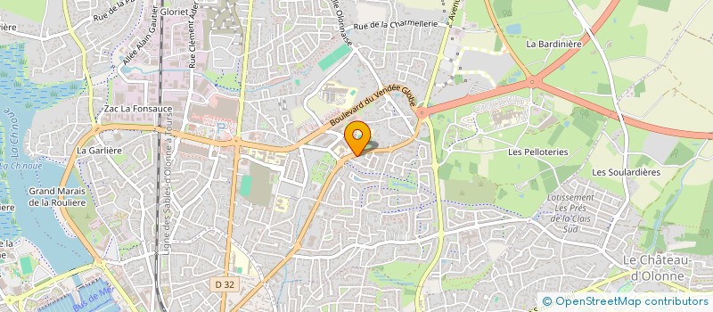 localisation de l'entreprise ASSOCIATION SPORTIVE SAINTE MARIE DU PORT  LES SABLES D'OLONNE