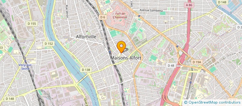 localisation de l'entreprise ASSOCIATION SPORTIVE SAINTE THERESE  MAISONS-ALFORT