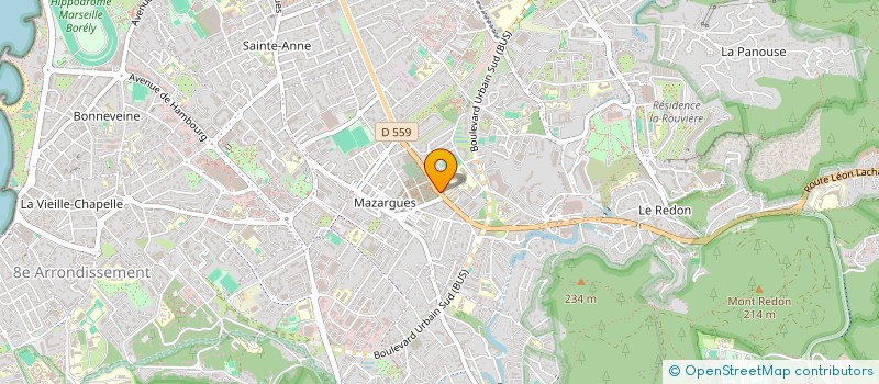 localisation de l'entreprise ASSOCIATION SPORTIVE SAINTE TRINITE à MARSEILLE