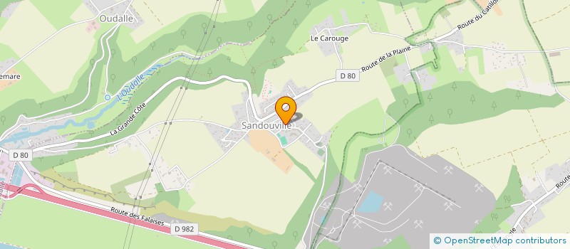 localisation de l'entreprise ASSOCIATION SPORTIVE SANDOUVILLE BASKET  SANDOUVILLE