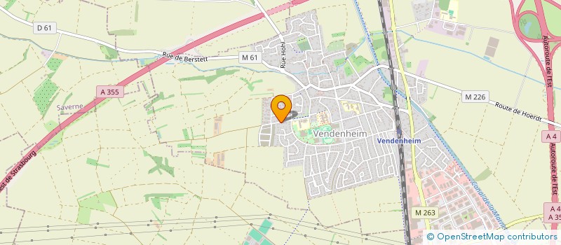 localisation de l'entreprise ASSOCIATION SPORTIVE SCOLAIRE  VENDENHEIM