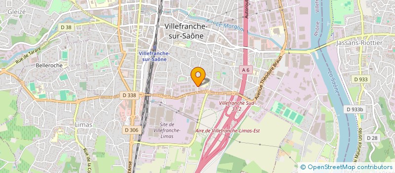 localisation de l'entreprise ASSOCIATION SPORTIVE SCOLAIRE DE L'ECOLE ALBERT CAMUS à VILLEFRANCHE-SUR-SAONE