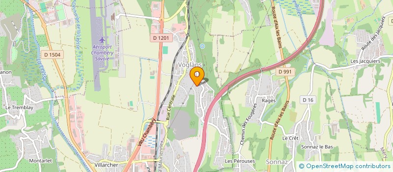 localisation de l'entreprise ASSOCIATION SPORTIVE SCOLAIRE DE L'ECOLE PRIMAIRE DE VOGLANS  VOGLANS