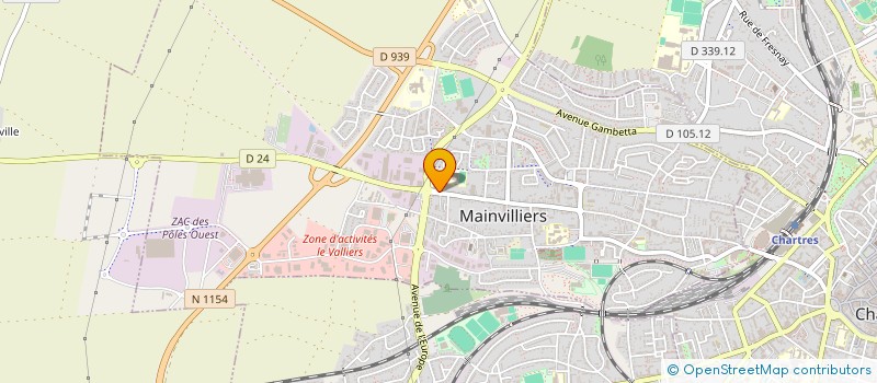 localisation de l'entreprise ASSOCIATION SPORTIVE SCOLAIRE DE L'EREA FRANCOIS TRUFFAUT à MAINVILLIERS