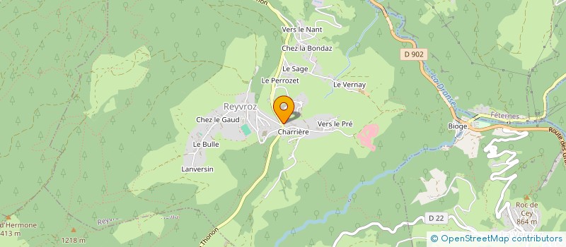 localisation de l'entreprise ASSOCIATION SPORTIVE SCOLAIRE DU BREVON  REYVROZ