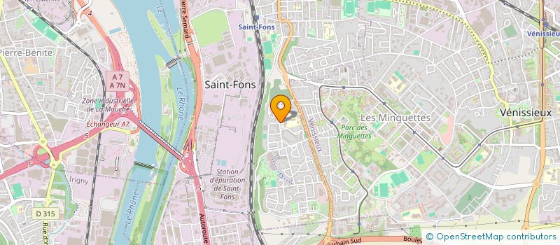 localisation de l'entreprise ASSOCIATION SPORTIVE SCOLAIRE DU COLLEGE ALAIN à SAINT-FONS