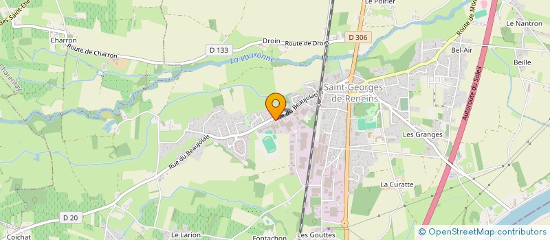 localisation de l'entreprise ASSOCIATION SPORTIVE SCOLAIRE DU COLLEGE DE BOIS FRANC  SAINT-GEORGES-DE-RENEINS