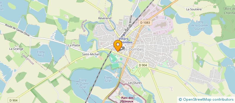 localisation de l'entreprise ASSOCIATION SPORTIVE SCOLAIRE DU COLLEGE DE VILLARS-LES-DOMBES  VILLARS-LES-DOMBES