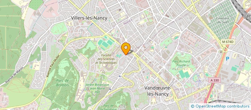 localisation de l'entreprise ASSOCIATION SPORTIVE SCOLAIRE DU COLLEGE JACQUES CALLOT  VANDUVRE-LES-NANCY