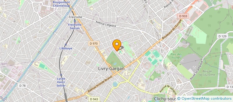 localisation de l'entreprise ASSOCIATION SPORTIVE SCOLAIRE DU COLLEGE LEON JOUHAUX DE LIVRY GARGAN  LIVRY-GARGAN