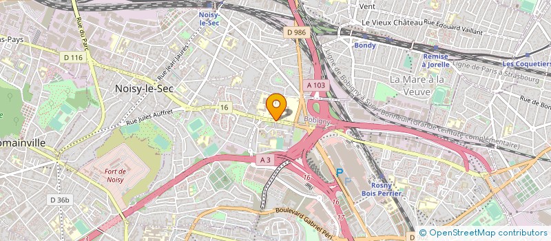 localisation de l'entreprise ASSOCIATION SPORTIVE SCOLAIRE DU COLLEGE OLYMPES DE GOUGES à NOISY-LE-SEC