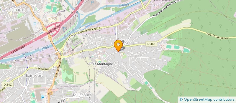 localisation de l'entreprise ASSOCIATION SPORTIVE SCOLAIRE DU COLLEGE PAUL LANGEVIN D'ETUPES  ETUPES