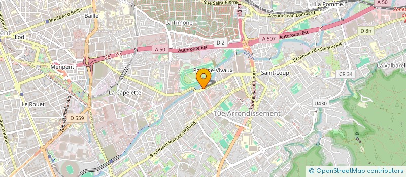localisation de l'entreprise ASSOCIATION SPORTIVE SCOLAIRE DU COLLEGE PONT-DE-VIVAUX à MARSEILLE