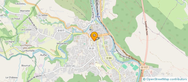 localisation de l'entreprise ASSOCIATION SPORTIVE SCOLAIRE DU LYCEE DE FOIX à FOIX