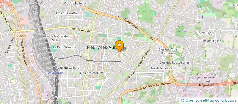 localisation de l'entreprise ASSOCIATION SPORTIVE SCOLAIRE DU LYCEE JEAN LURCAT DE FLEURY LES AUBRAIS  FLEURY-LES-AUBRAIS