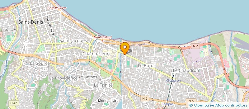 localisation de l'entreprise ASSOCIATION SPORTIVE SCOLAIRE DU LYCEE LISLET GEOFFROY  SAINT-DENIS