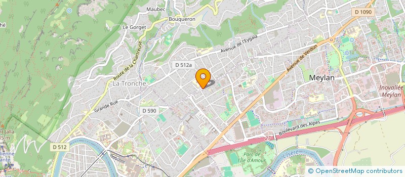 localisation de l'entreprise ASSOCIATION SPORTIVE SCOLAIRE ET UNIVERSITAIRE DU COLLEGE D'ENSEIGNEMENT SECONDAIRE JULES FLANDRIN  CORENC