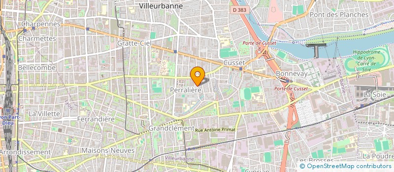 localisation de l'entreprise ASSOCIATION SPORTIVE SCOLAIRE JULES FERRY  VILLEURBANNE