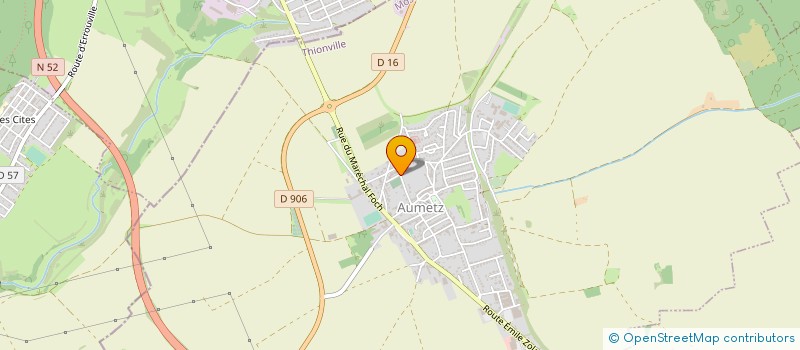 localisation de l'entreprise ASSOCIATION SPORTIVE SCOLAIRE LES GRIMLINS  AUMETZ