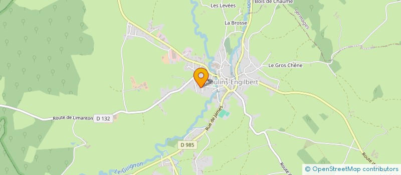 localisation de l'entreprise ASSOCIATION  SPORTIVE SCOLAIRE MOULINOISE  MOULINS-ENGILBERT