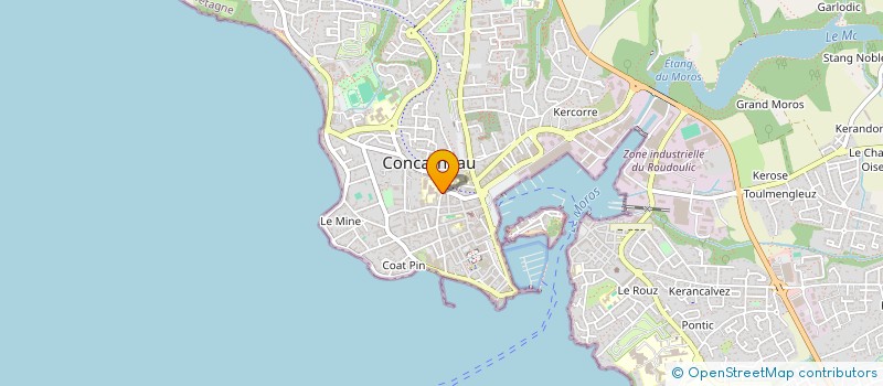 localisation de l'entreprise ASSOCIATION SPORTIVE SCOLAIRE ST-JOSEPH/ST-MARC CONCARNEAU  CONCARNEAU