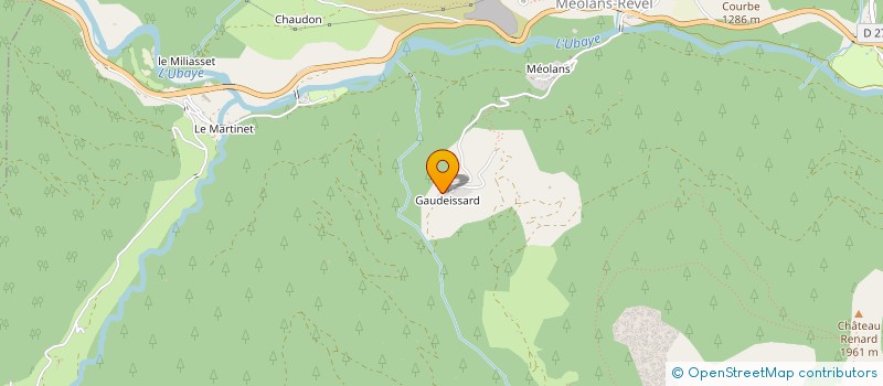 localisation de l'entreprise ASSOCIATION SPORTIVE SCOLAIRE U.S.E.P.  LE LAUZET-UBAYE